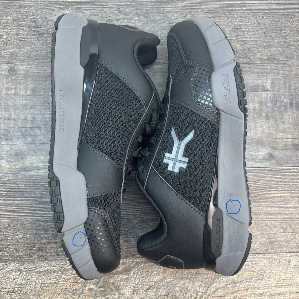 KURU Quantum 2 Women's 10.5 Wide Sneaker Jet Black/Slate Gray 2.0 Athletic‎ Shoe